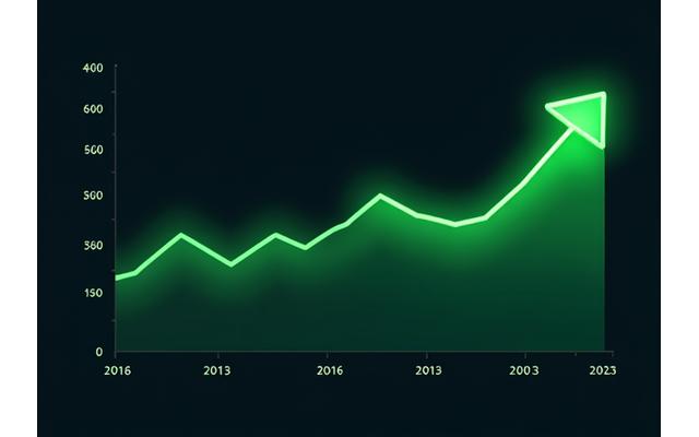 Graph showing decreasing carbon emissions over time for green festivals