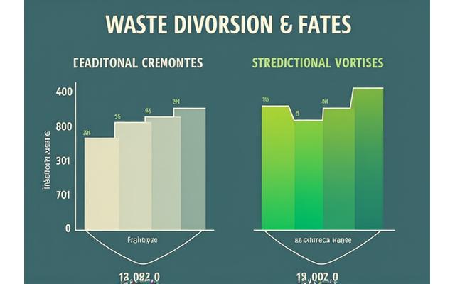 Bar chart comparing waste diversion rates of different festival types
