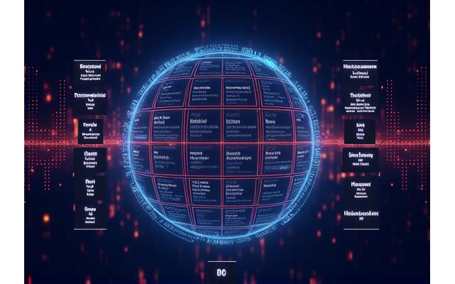 A digital calendar displaying diverse fan-organized electronic music events globally, glowing with a futuristic UI and showing various dates and locations.