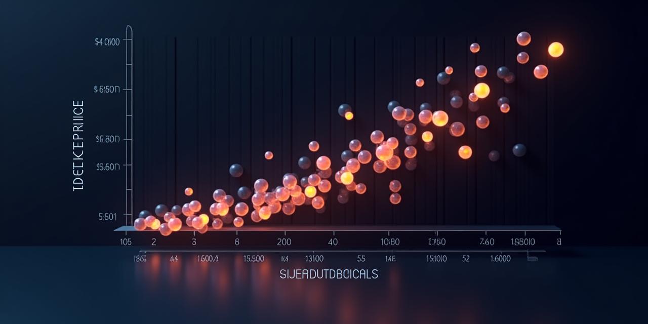 Scatter plot comparing ticket price versus overall rating for various festivals, with clusters indicating value for money.