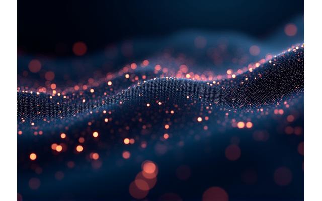 Abstract visual representation of data points and intersecting lines on a dark background, symbolizing cultural analysis and interconnectedness in electronic music innovation.
